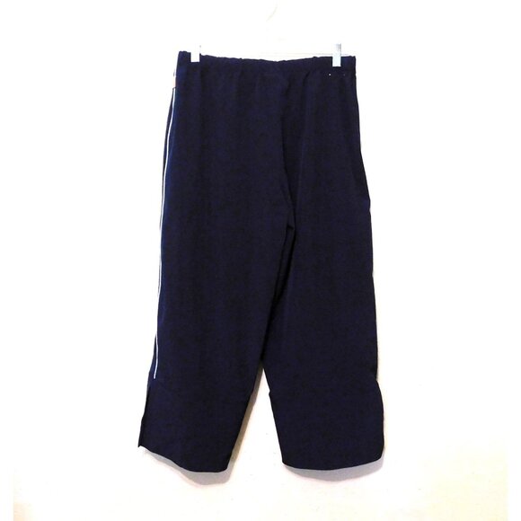 Reebok Womens Activewear Pants L Navy Blue Ankle Length Elastic Waist - Picture 4 of 7